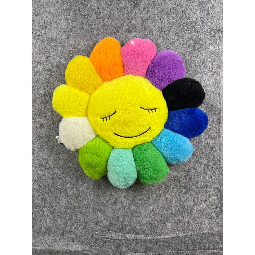 Takashi Murakami pillow rainbow yellow face smile 40cm MUST HAVE! - Picture 2 of 2
